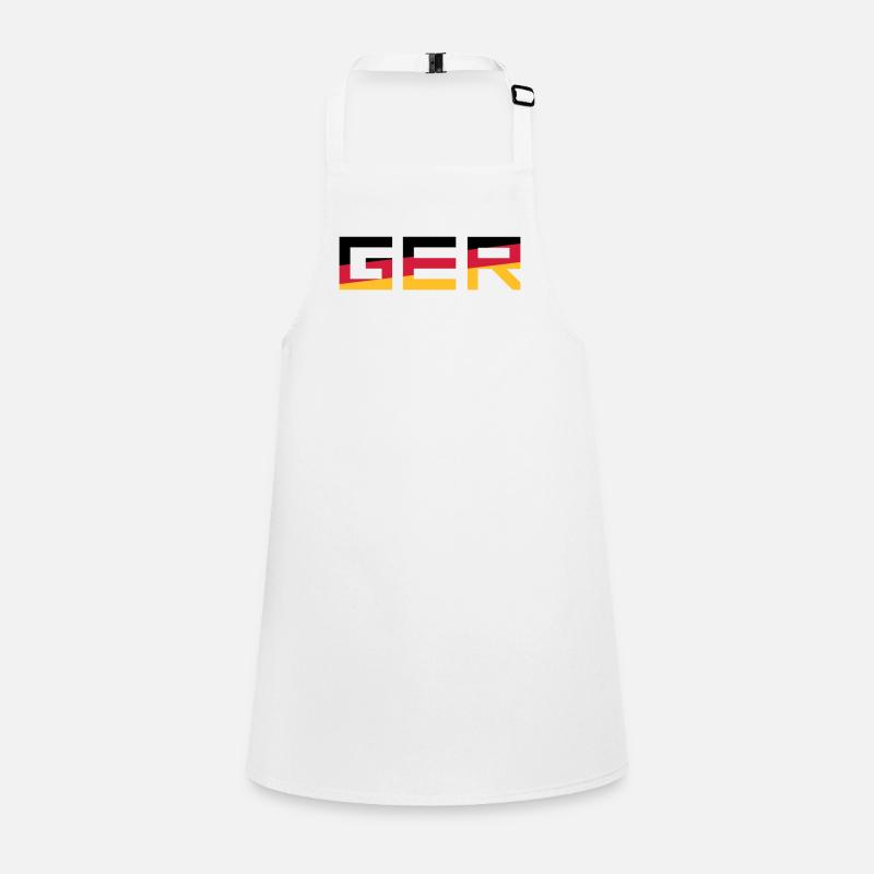 GER Team Germany Germany Couleurs Noir Rouge Go Tablier Enfant