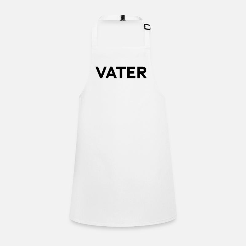 Vater Typografie Design VATER-MUTTER-KIND Geburt Schürze für Kinder