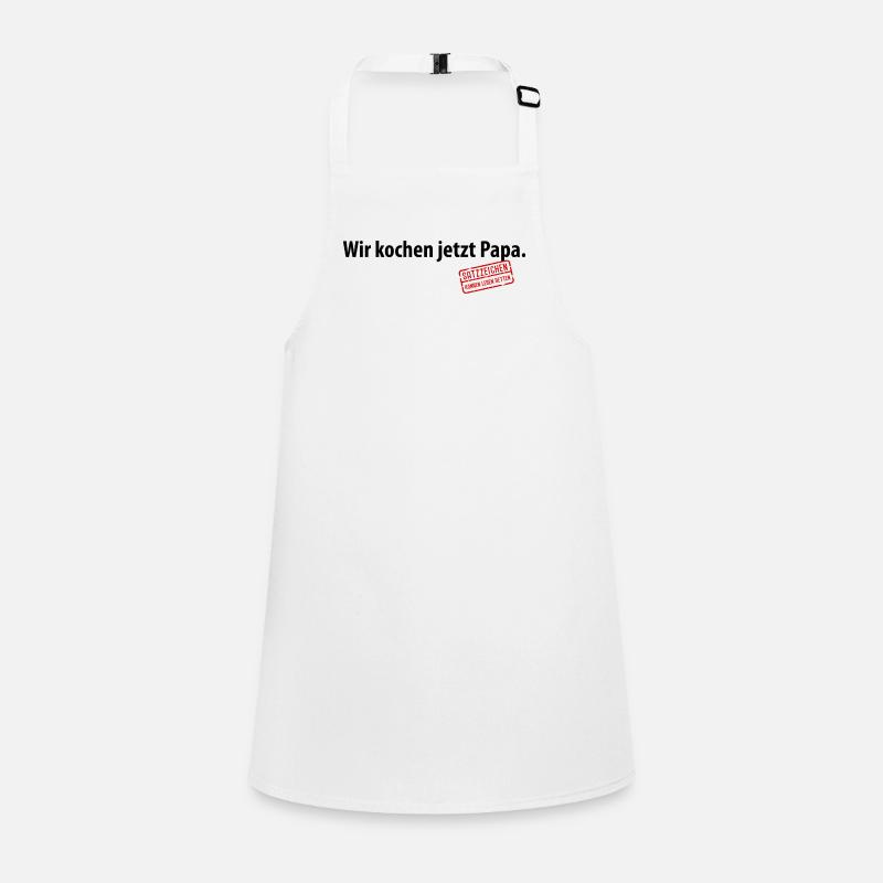 Wir kochen jetzt Papa Satzzeichen Komma Leben Vati Schürze für Kinder