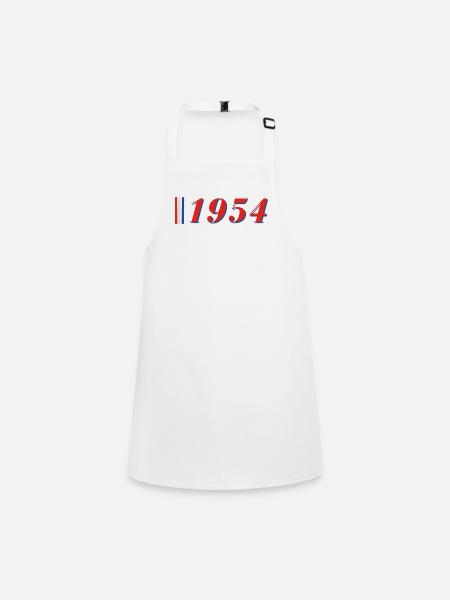 Year 1954 - Children's Apron - white - Front