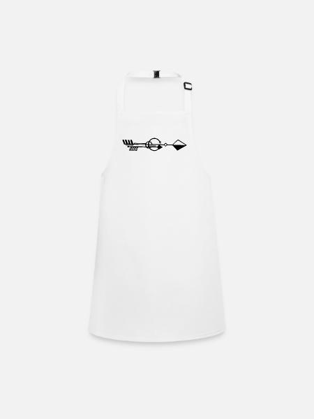 Strange black arrow - Children's Apron - white - Front