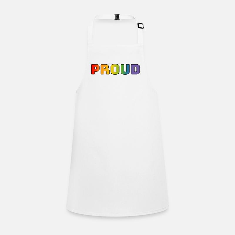 Rainbow proud black Children's Apron