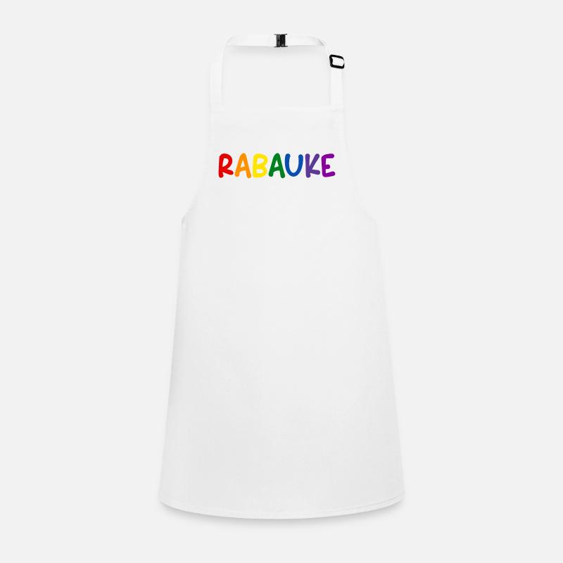 Rabauke Bunte Buchstaben Regenbogen Schürze für Kinder