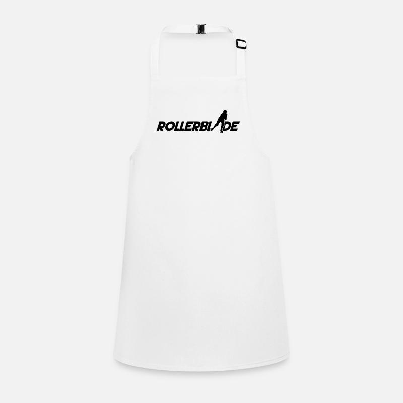 Police Rollerblade silhouette noir Tablier Enfant