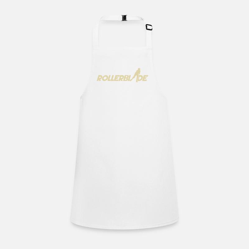 Rollerblade font silhouette light Children's Apron