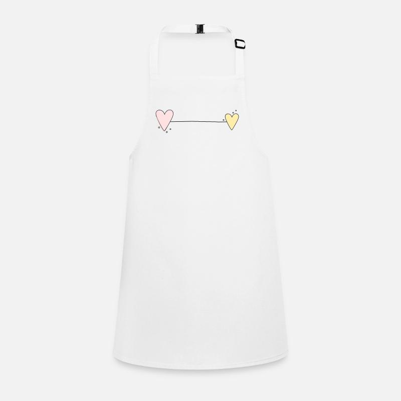 Heart Line Horizontal Children's Apron