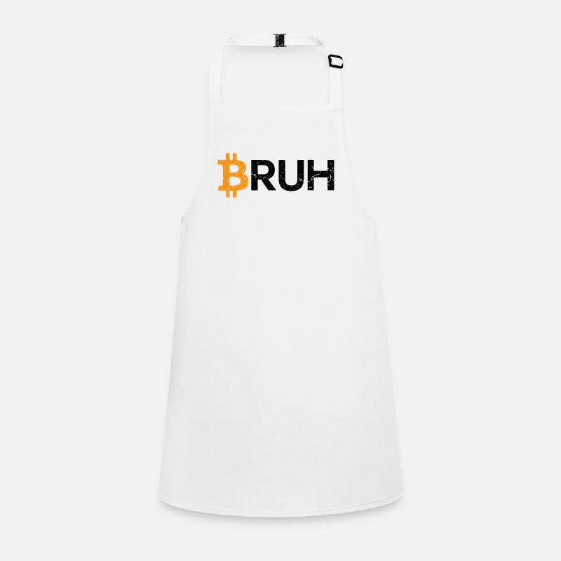 Bitcoin Bruh Kryptowährung Bitcoin Schürze für Kinder