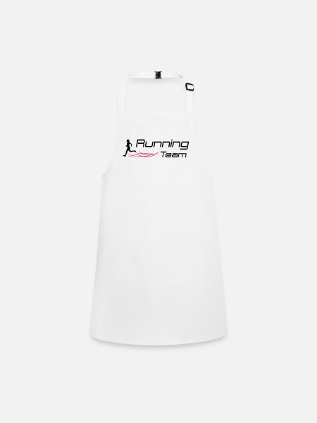 running team - Children's Apron - white