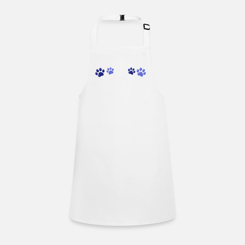 Blue Animal Prints Children's Apron