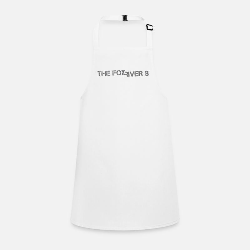 The Fox River 8 - Children's Apron - white