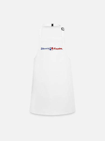 Slavery Freedom Financial Mindset Shirt - Children's Apron - white - Front