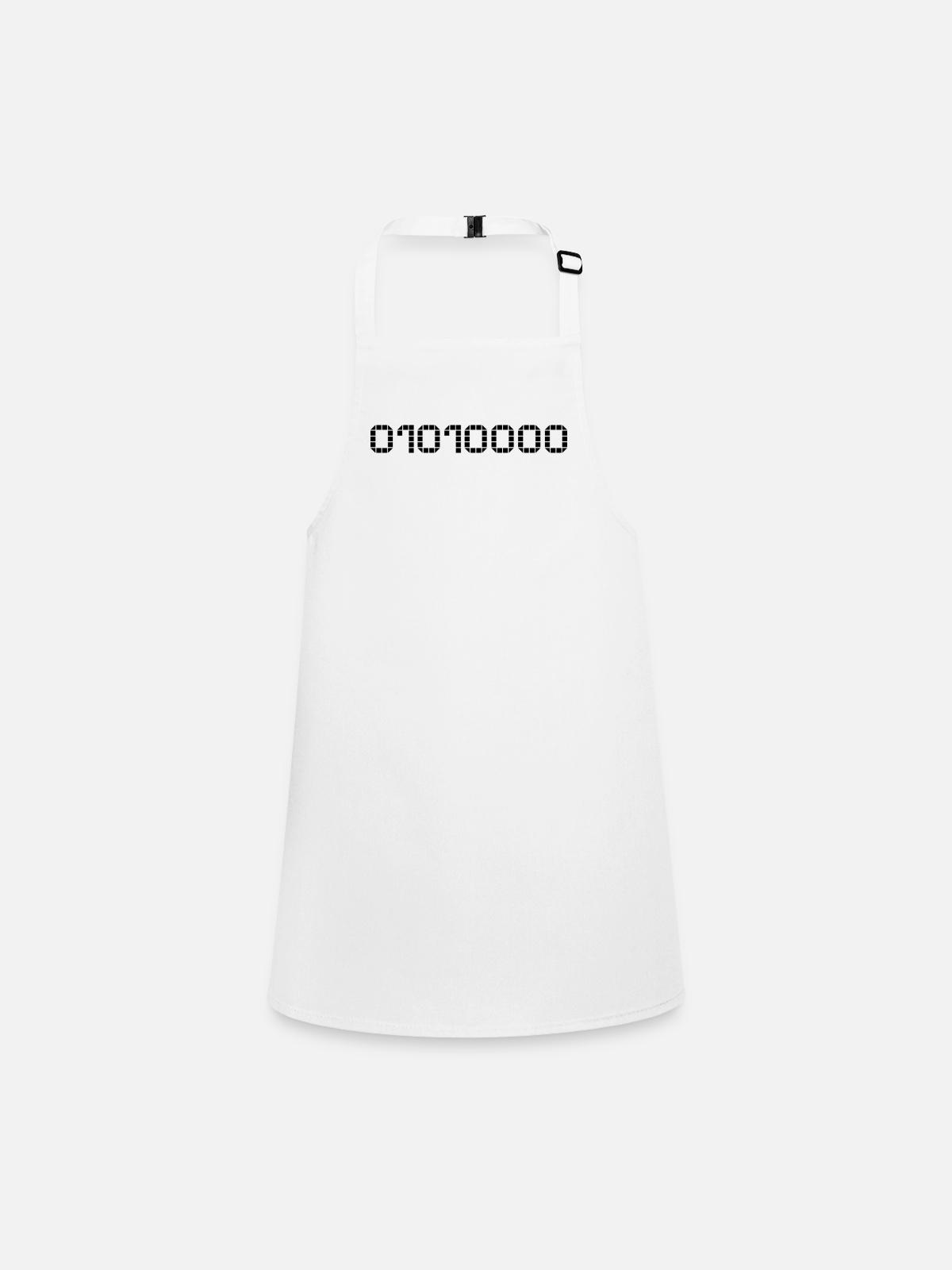 Notation binaire - 80 - Tablier Enfant - blanc - Devant