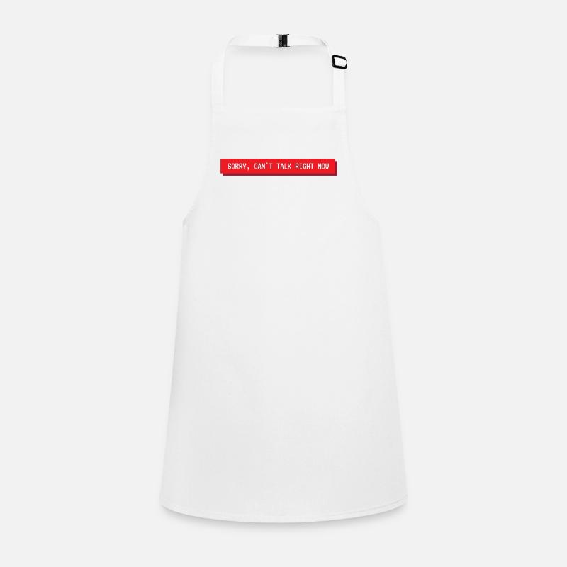 Sorry can't talk right now phrase music Children's Apron