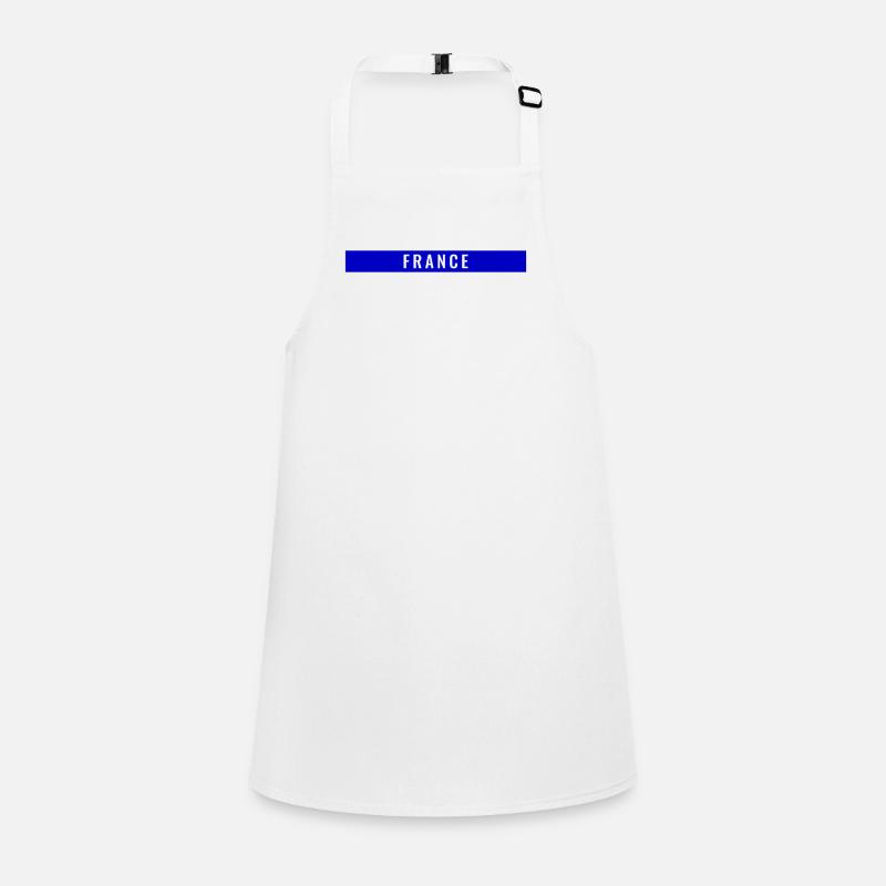 France Rectangle Bleu Tablier Enfant