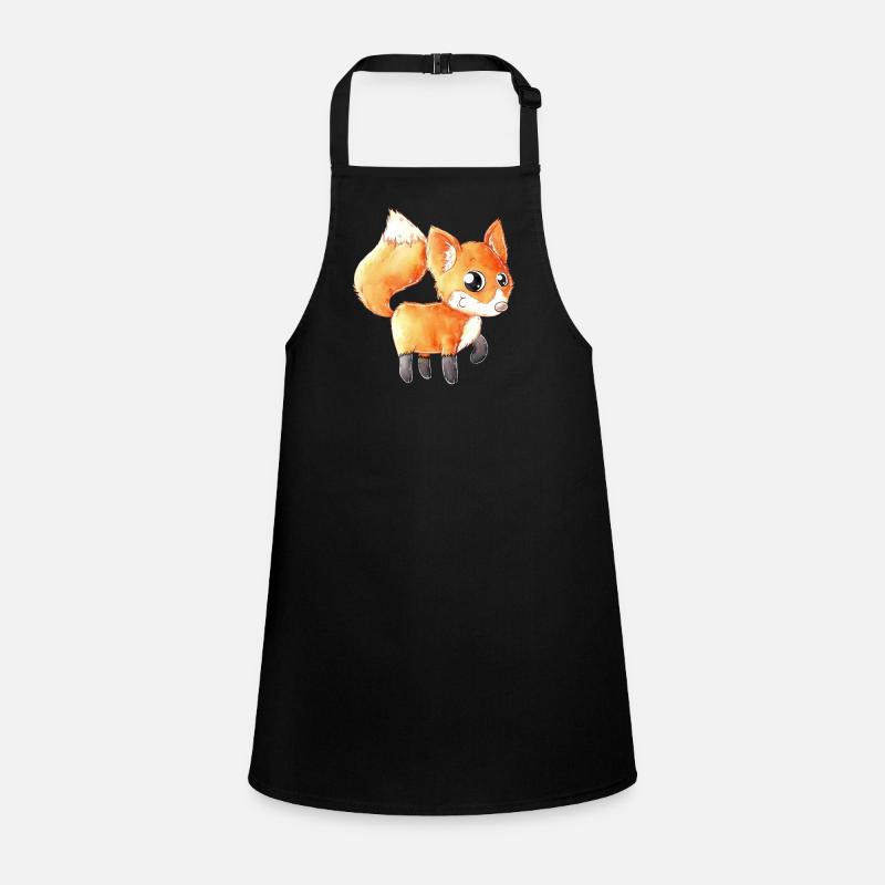 Happy cartoon fox Children's Apron