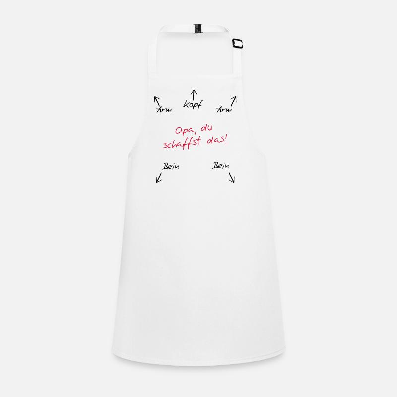 Opa du schaffst das Schürze für Kinder