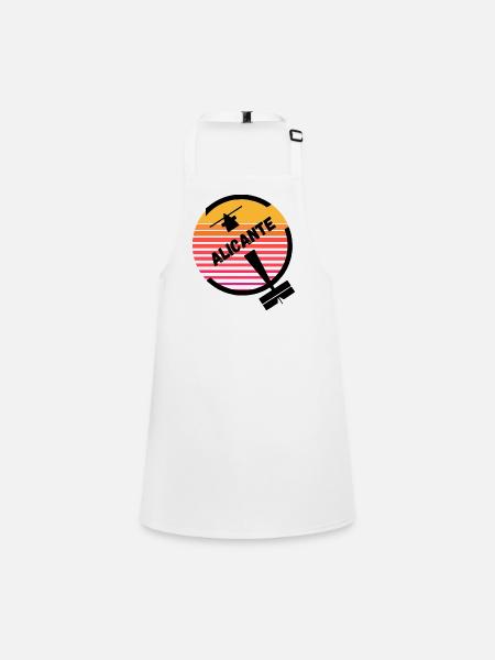 Alicante Spain Airport Aviol Soleil Retro - Children's Apron - white - Front