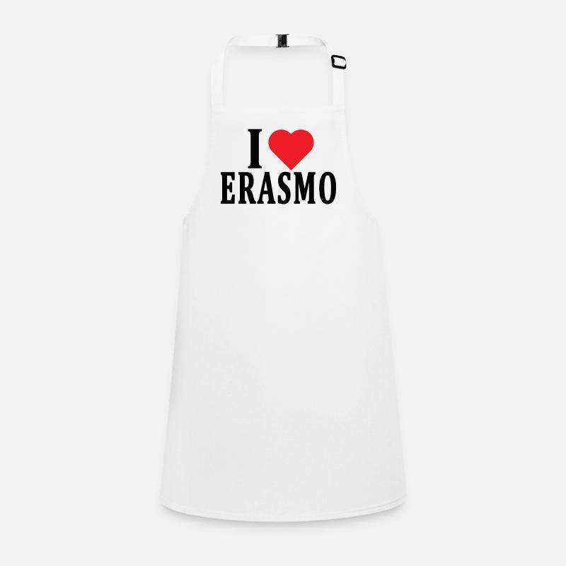 T-Shirt Ich liebe Erasmus T-Shirt Geschenkidee Schürze für Kinder