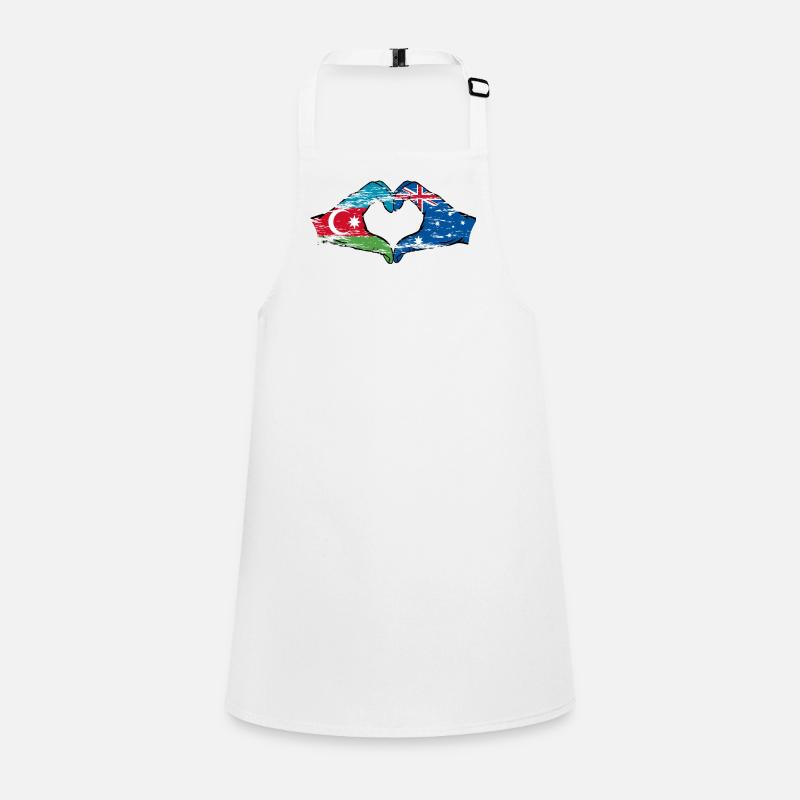 Azerbaïdjan Australie drapeau en forme de coeur utilisé Tablier Enfant