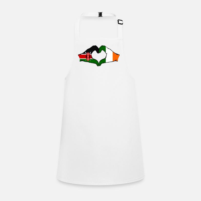 Kenya Irlande mains en forme de coeur Tablier Enfant