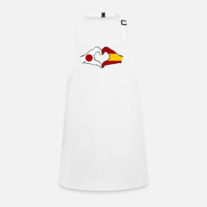 Japan Spanien Hände Herzform Schürze für Kinder