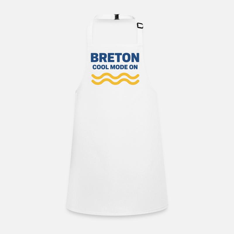 Breton Cool Mode On Vagues Jaunes Tablier Enfant