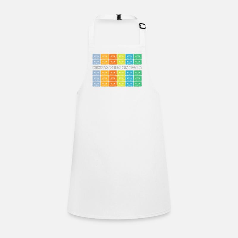 Mixtapes Forever Rainbow Cassettes Children's Apron