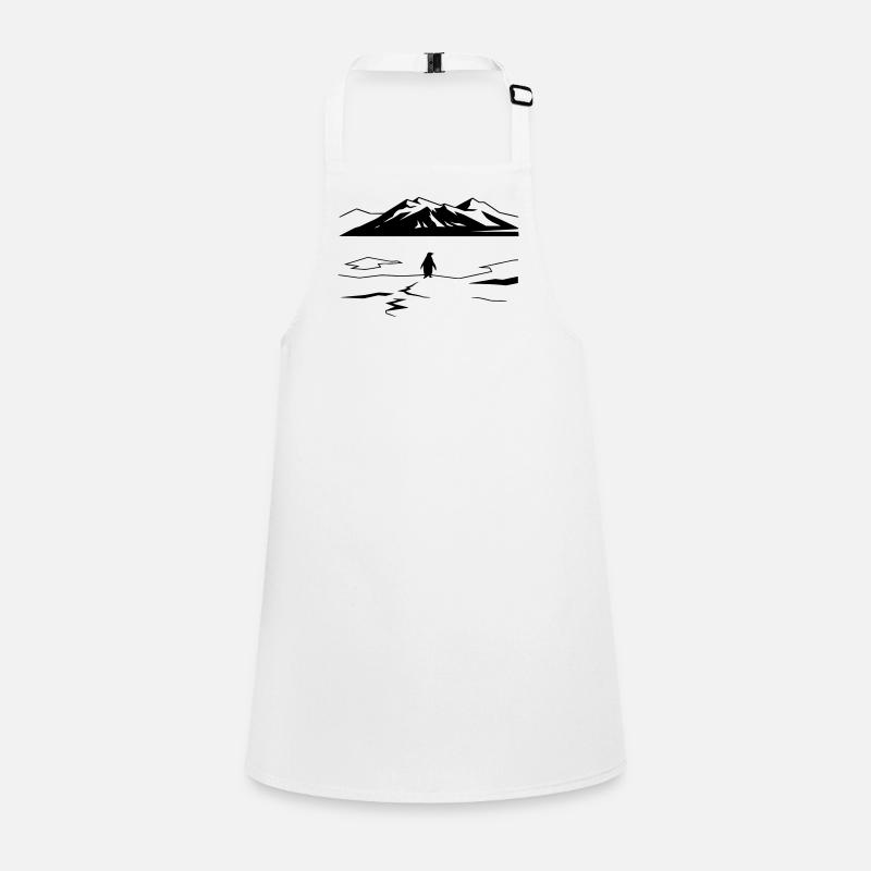 Mais pourquoi Penguin Meme Minimalist Art Tablier Enfant