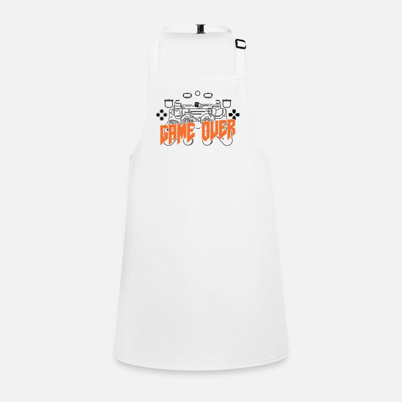 Game Over Retro Orange Bold Children's Apron