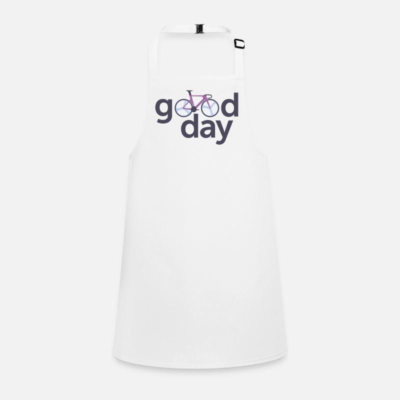Logo typographique de la bicyclette Good Day Tablier Enfant