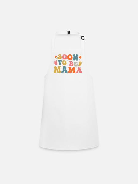 Soon To Be Mama - Children's Apron - white - Front