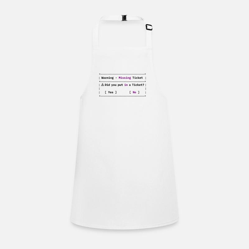 Missing Ticket Error - Funny IT Meme Children's Apron