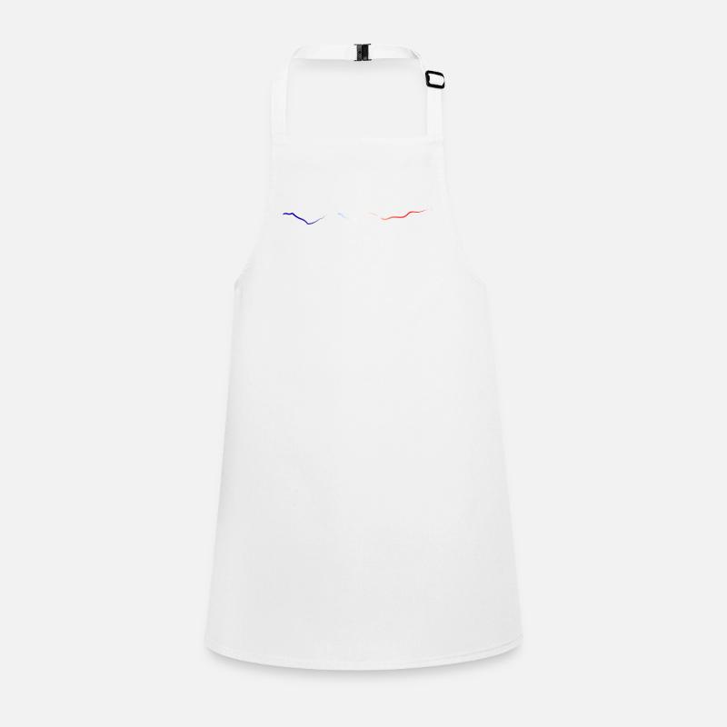 blue white red Children's Apron