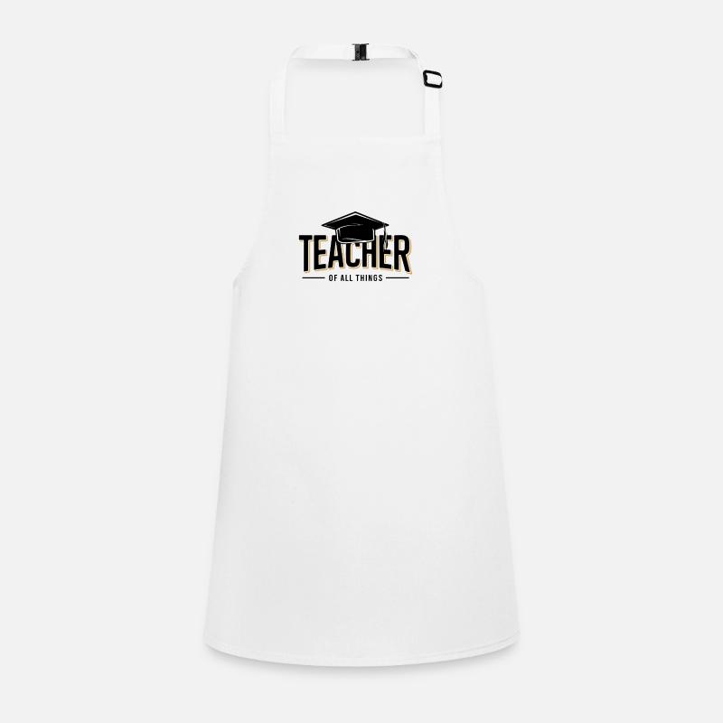 Enseignant Enseignant École Profession Tablier Enfant