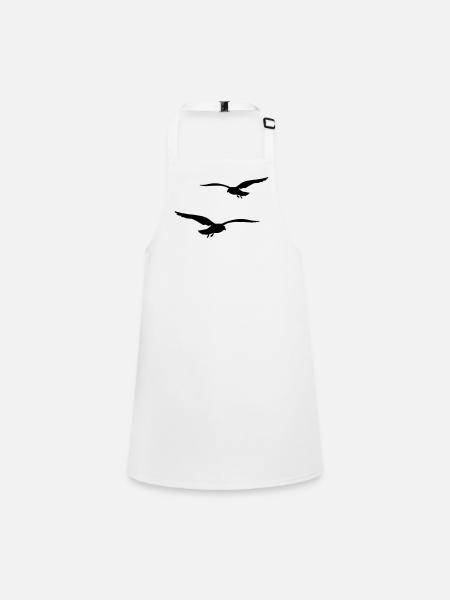 mouette - Tablier Enfant - blanc - Devant