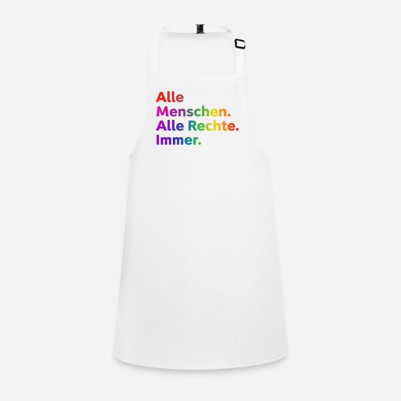All People All Rights Always Statement Children's Apron
