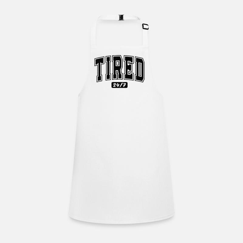 Fatigué 24/7 Typographie Bold Tablier Enfant