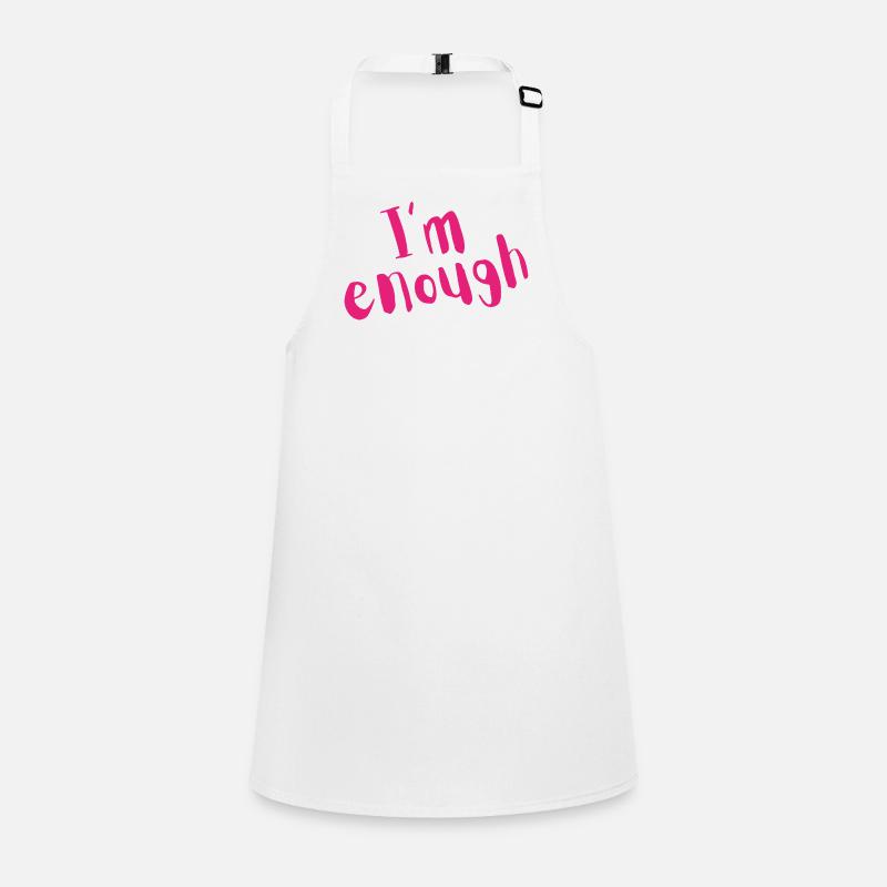 I’m Enough – Bold Pink Message Children's Apron