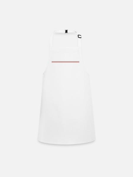 Dash Symbol Line - Children's Apron - white - Front