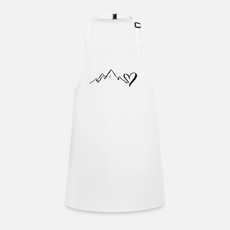 Heart - Mountain - (3) Children's Apron