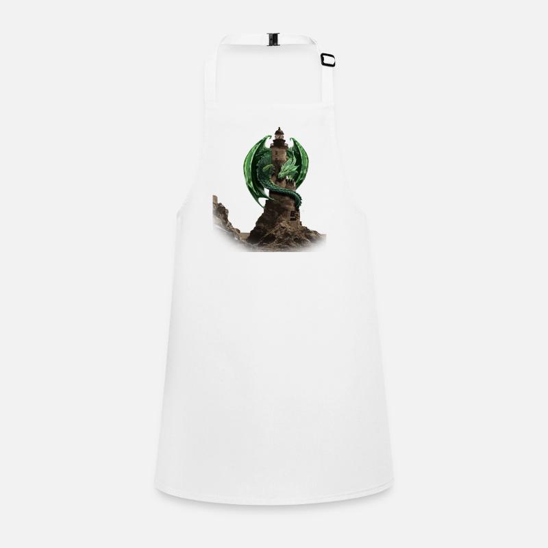 Drachen Leuchtturm von Custom Schürze für Kinder