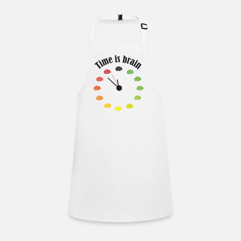 Time is brain Schürze für Kinder