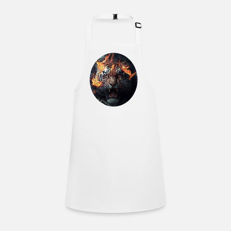 Tiger on fire Children's Apron