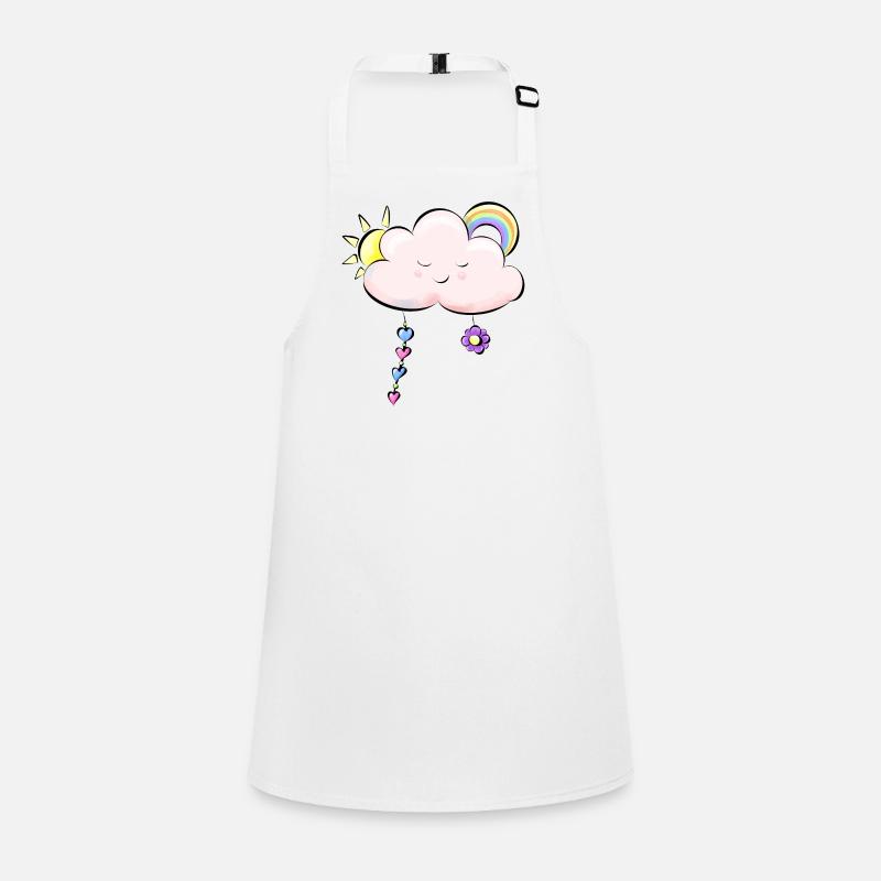 pink clouds Children's Apron