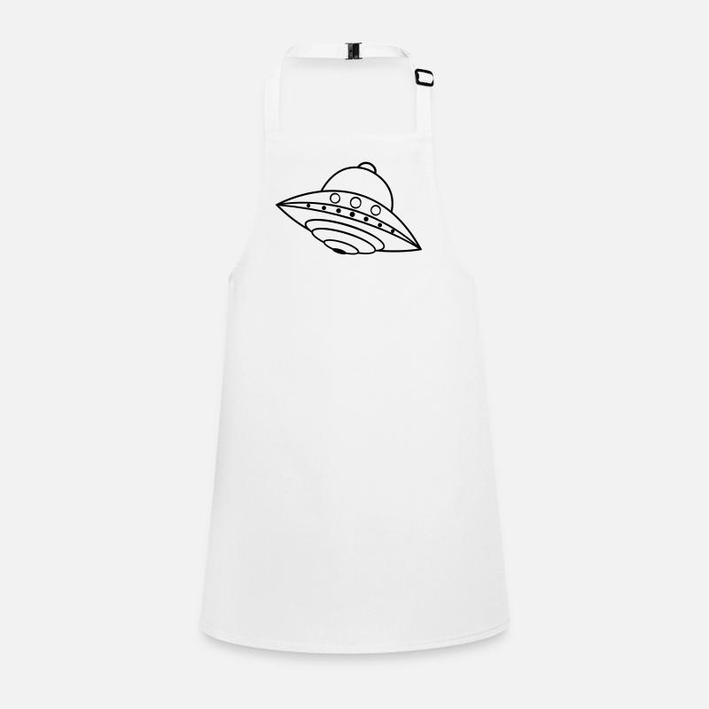 UFO Alien Ship Space Doodle Children's Apron