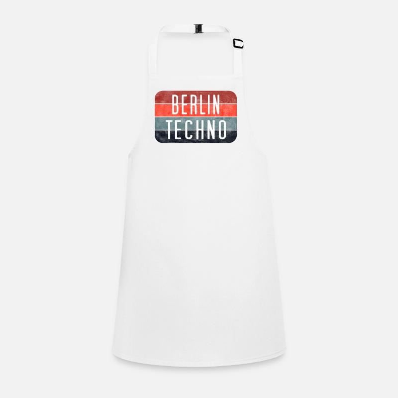 Berlin Techno Text Tablier Enfant