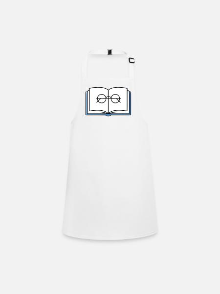 École des Lunettes à Livre Ouvert - Tablier Enfant - blanc - Devant