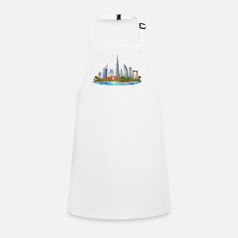 Skyline du front de mer de Dubaï Tablier Enfant