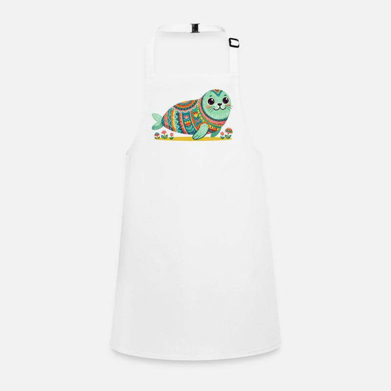 Mandala du Phoque mignon Tablier Enfant