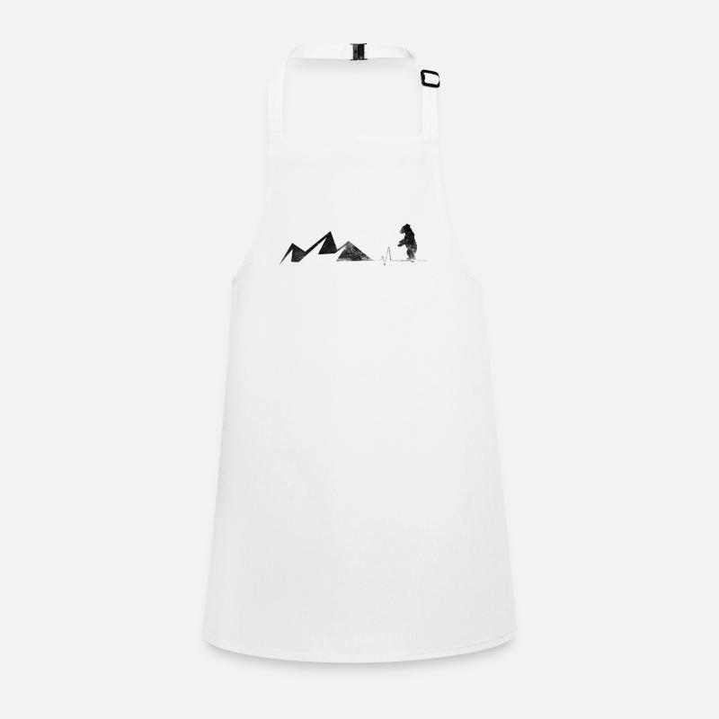 Heartbeat - Bear - Mountain - (5) Children's Apron